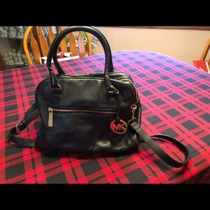 Michael Kors Black Pebbled Leather Purse